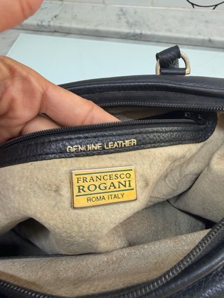 Borsa Pelle Francesco Rogani Roma Nera