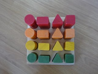 Bloques de madera secuencia de formas (Wonder toys