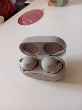 Sony WF-1000XM4 Cascos Beige/Blanco