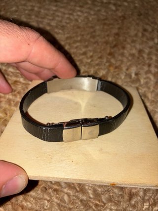 Pulsera Viceroy Hombre Cuero y Plata