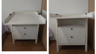 Cómoda cambiador SUNDVIK blanca