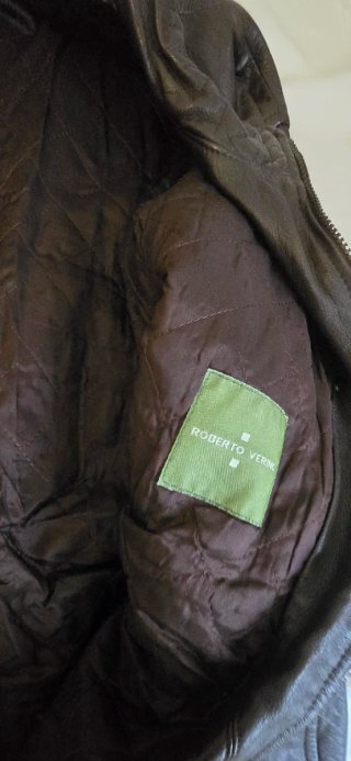 Abrigo de cuerina Marrón