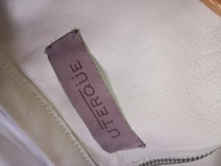 Top UTERQUE 100% Piel Ovina gris claro, T M