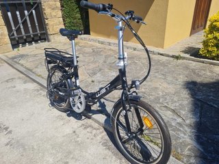 Bicicleta Eléctrica plegable WST DEN Negra