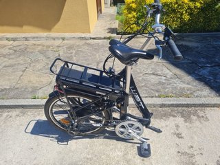 Bicicleta Eléctrica plegable WST DEN Negra