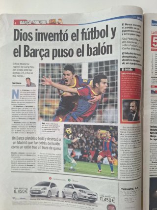 Periódico Sport Barcelona 5-0 Madrid