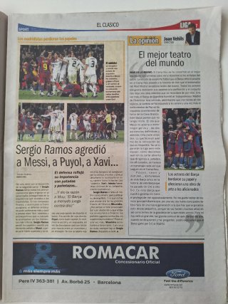 Periódico Sport Barcelona 5-0 Madrid