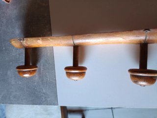 Perchero de madera 3 brazos