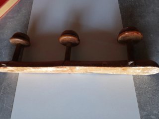 Perchero de madera 3 brazos