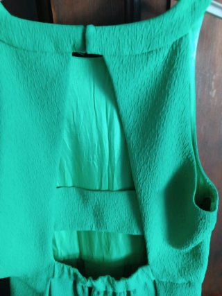Vestido verde fiesta Zara