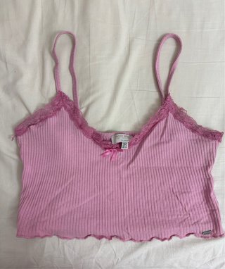 Top rosa Pacific Republic encaje lazo m