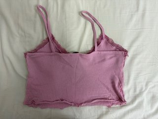 Top rosa Pacific Republic encaje lazo m