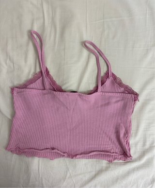 Top rosa Pacific Republic encaje lazo m