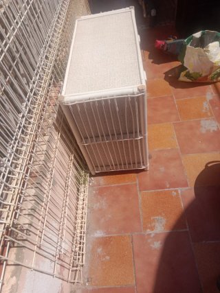 Armario mimbre 2 cajones 2 puertas
