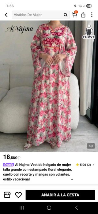 Yasmyna Vestido árabe elegante de manga larga con