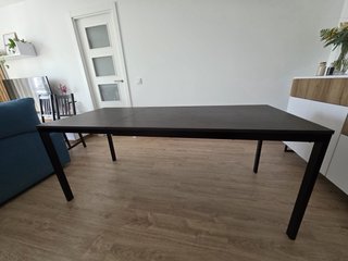 Mesa comedor Ikea extensible negra