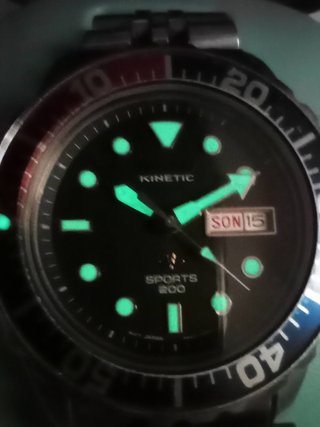 Seiko Kinetic Pepsi Cristal  zafiro 200m 5M63 0A1
