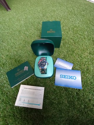 Seiko Kinetic Pepsi Cristal  zafiro 200m 5M63 0A1
