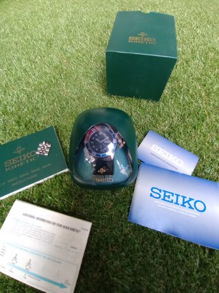 Seiko Kinetic Pepsi Cristal  zafiro 200m 5M63 0A1