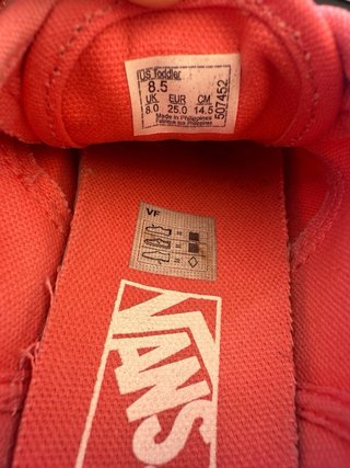 Zapatillas Vans Niña Talla 25