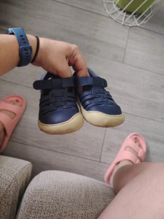 Sandalias Zapato Feroz Azul Marino Talla 25
