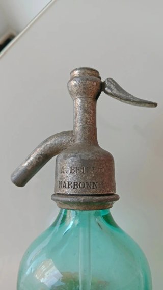 Sifón 1/4L Pequeño. Azul Turquesa. NARBONNE