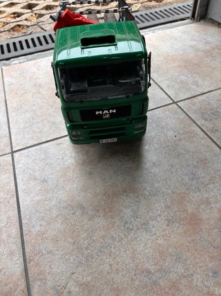 Camion Bruder Legno Gru