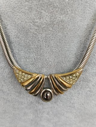 Collana vintage donna oro e argento