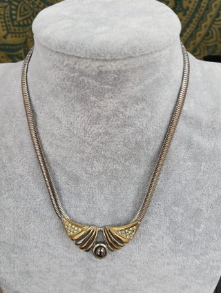 Collana vintage donna oro e argento