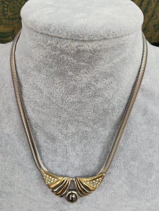 Collana vintage donna oro e argento
