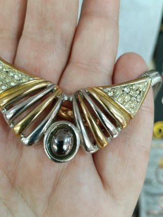 Collana vintage donna oro e argento