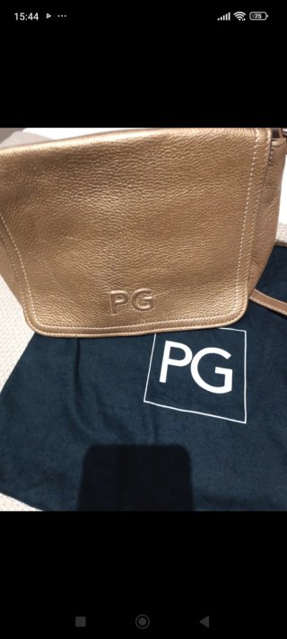 Bolso bandolera Purificación García dorado
