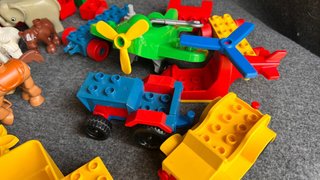 Lotto Lego Duplo 2,5kg Figure Animali e Veicoli