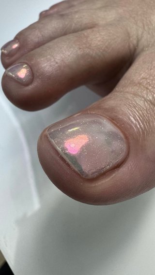 Manicura Rusa y Pedicura con Diseño Floral