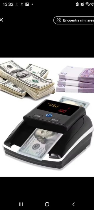 Detector de Billetes Falsos euros dolares