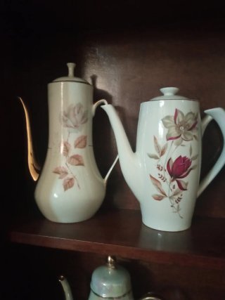 Juego de Teteras de Porcelana y tazas lo que ves