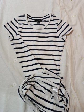 Vestido rayas blanco y azul