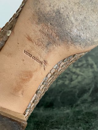 Ballerine Prada donna beige/oro
