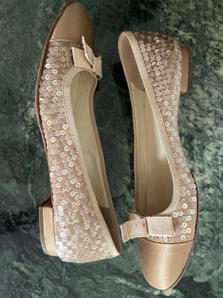 Ballerine Prada donna beige/oro