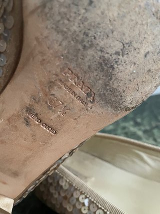 Ballerine Prada donna beige/oro
