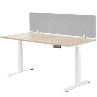 Panel separador de escritorio incluye 2 clips de fijación gris
