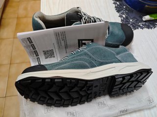 Zapatos de seguridad FAL negros y verde azulado