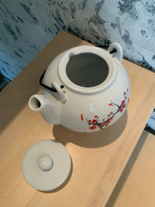 Teiera Coreana in Porcellana Decorata