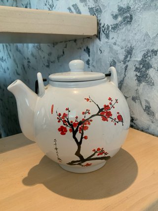 Teiera Coreana in Porcellana Decorata