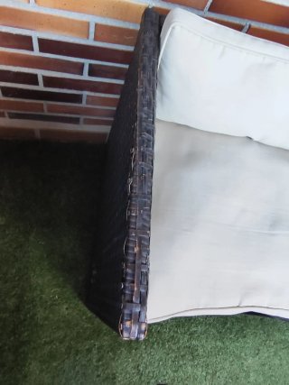 Conjunto Muebles Jardín Riverside Ratán Marrón