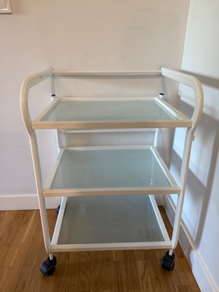 Carrito auxiliar estética/peluquería 3 bandejas
