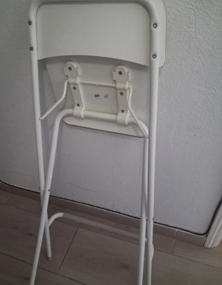 4 Taburetes Alto Ikea Franklin Blanco