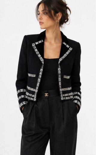 CHANEL Dressy Rare Tweed Jacket 03P