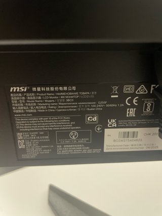 Monitor Gaming MSI