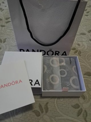 Pulsera Pandora Original. Corazón Plata 20cm.